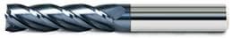 Цельная твердосплавная концевая фреза, 4 зуба, с&nbsp;длинной режущей частью.